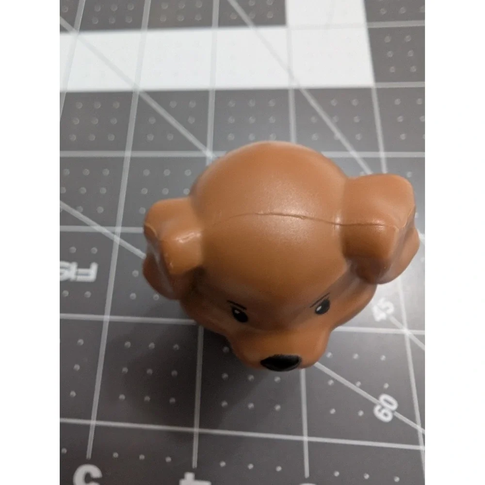 Fisher Price x Barbie‎ Collection Little People brown puppy dog pink color 2023